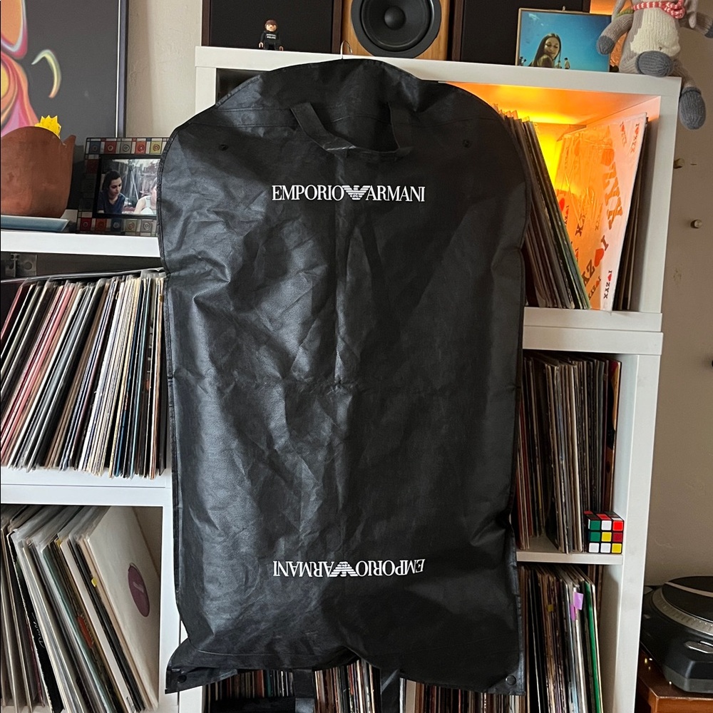 Emporio Armani Black Garment Bag 38x22